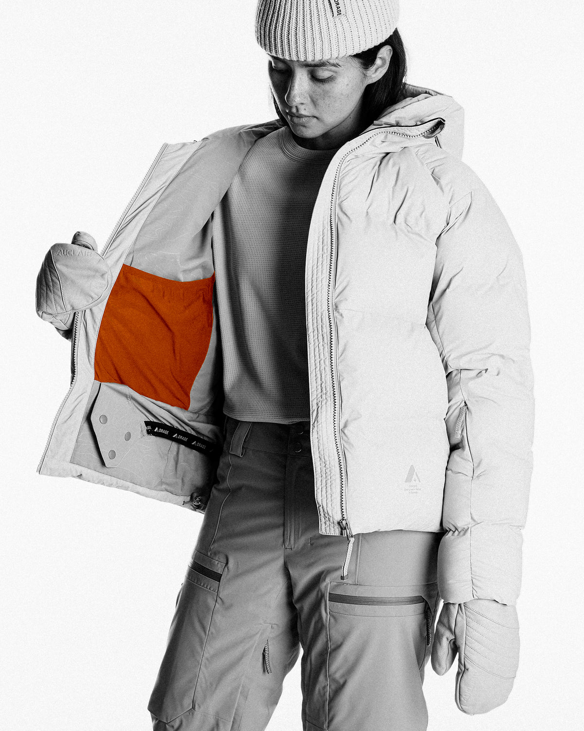 Internal media chest pocket with headphone port